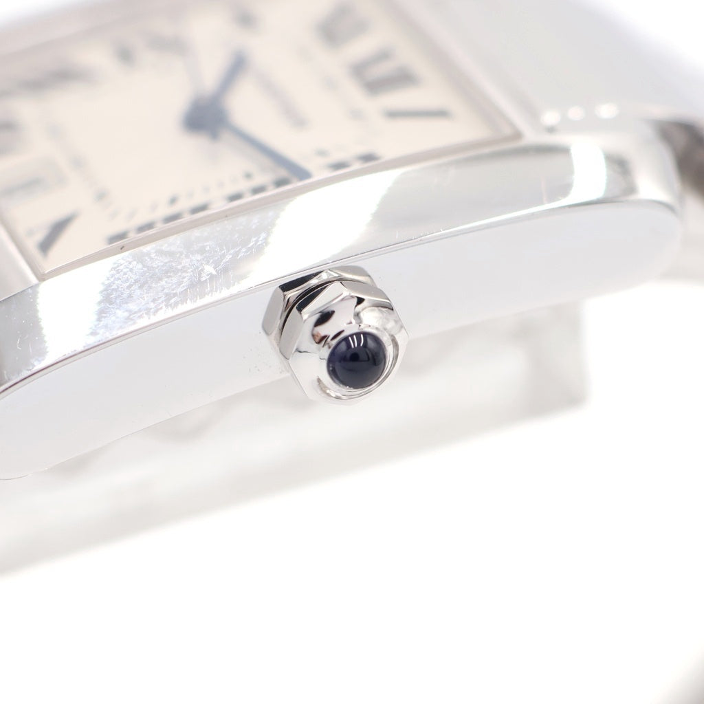 Cartier(カルティエ) タンクフランセーズLM シルバー文字盤 自動巻き 腕時計 K18WG ホワイトゴールド W50011S3 レディース