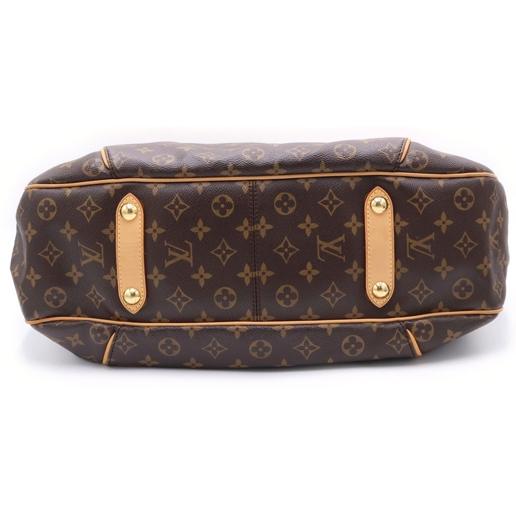 LOUIS VUITTON(ルイヴィトン) モノグラム ガブリエラGM トートバッグ ハンドバッグ ブラウン レザー×PVC M56381 ゴールド金具