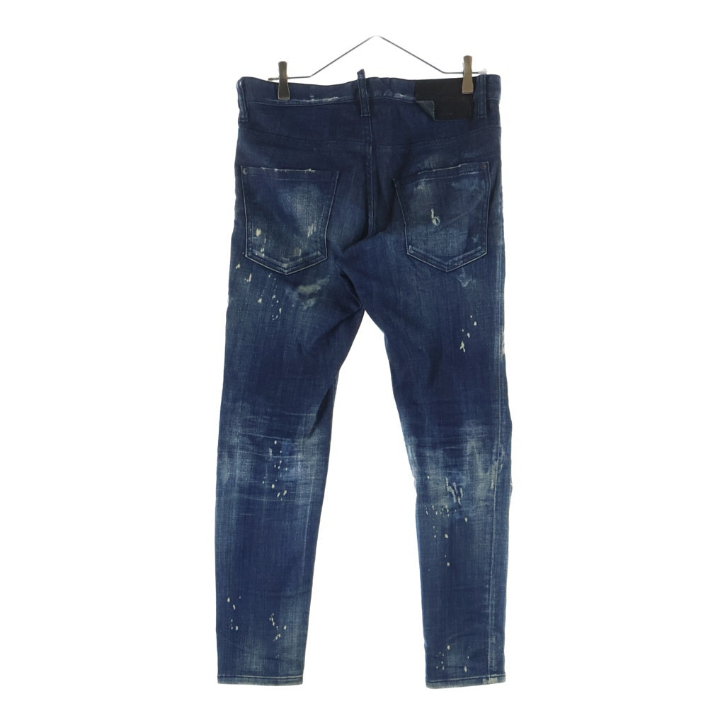 DSQUARED2(ディースクエアード) 21SS SKATER JEANS スケーター ダメージ加工 スリムスキニー ストレッチ デニムパンツ ジーンズ インディゴ S74LB0939 S30342
