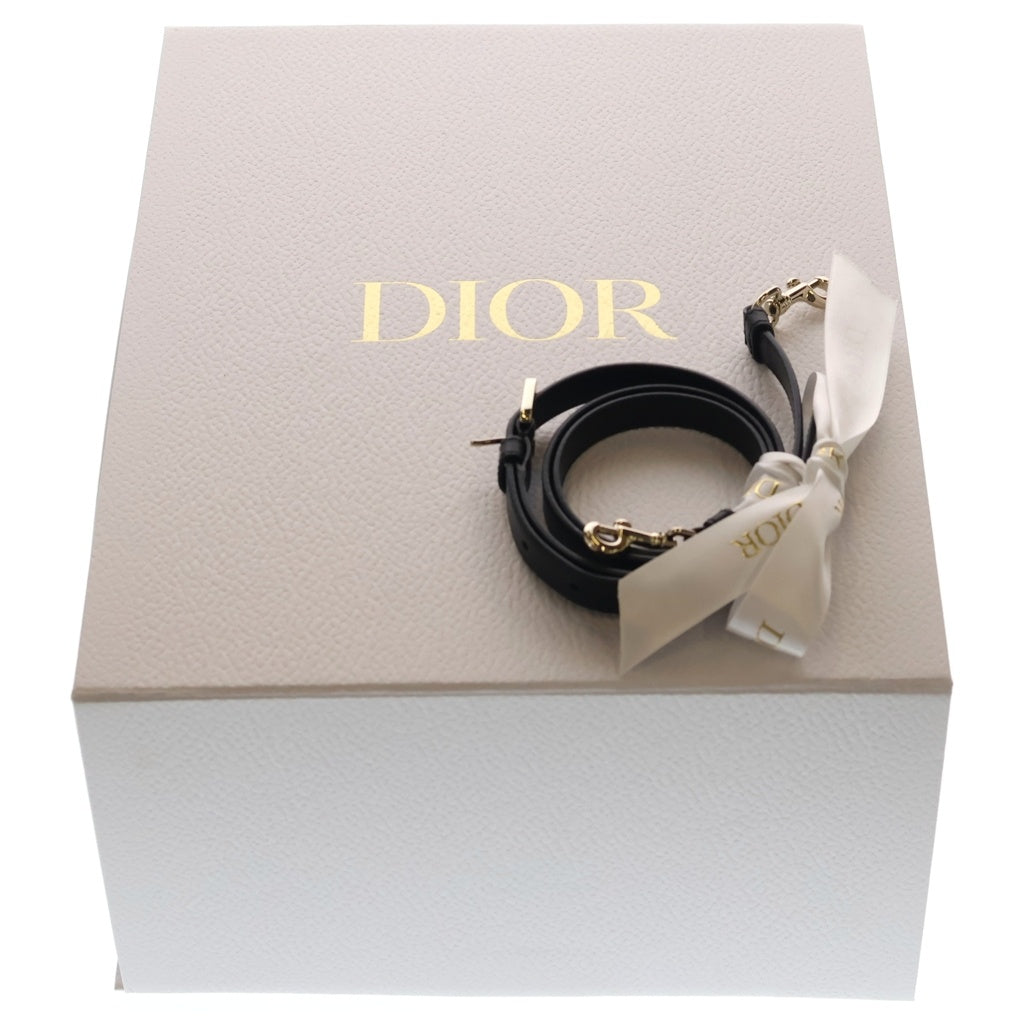 Christian Dior(クリスチャンディオール) ブックトートS カナージュ レザー 2WAY ハンド ショルダーバッグ ゴールド金具 ブラック M1325OWHP レディース