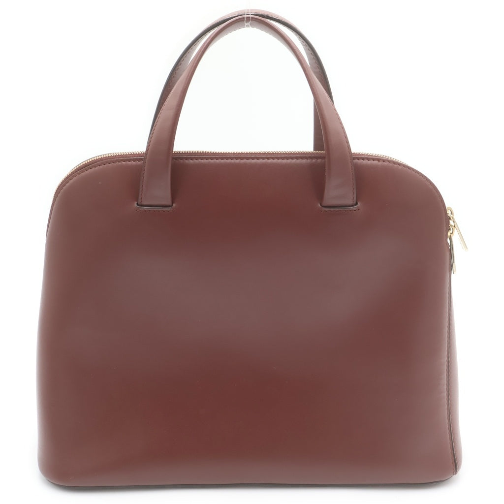 Cartier(カルティエ) マストC ハンドバッグ ブラウン レザー ゴールド金具 レディース