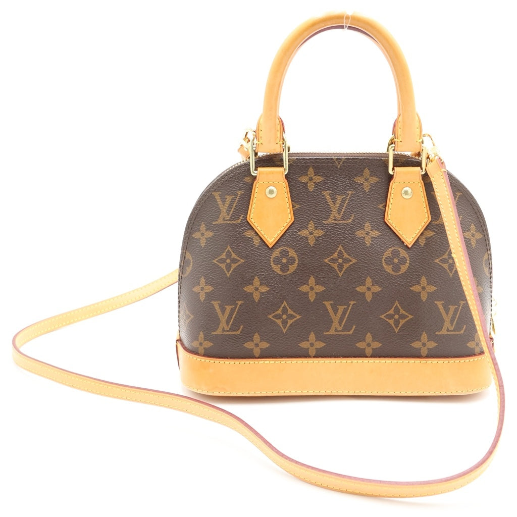 LOUIS VUITTON(ルイヴィトン) モノグラム アルマBB 2WAYバッグ ハンドバッグ ショルダーバッグ ブラウン レザー×PVC M53152 ゴールド金具