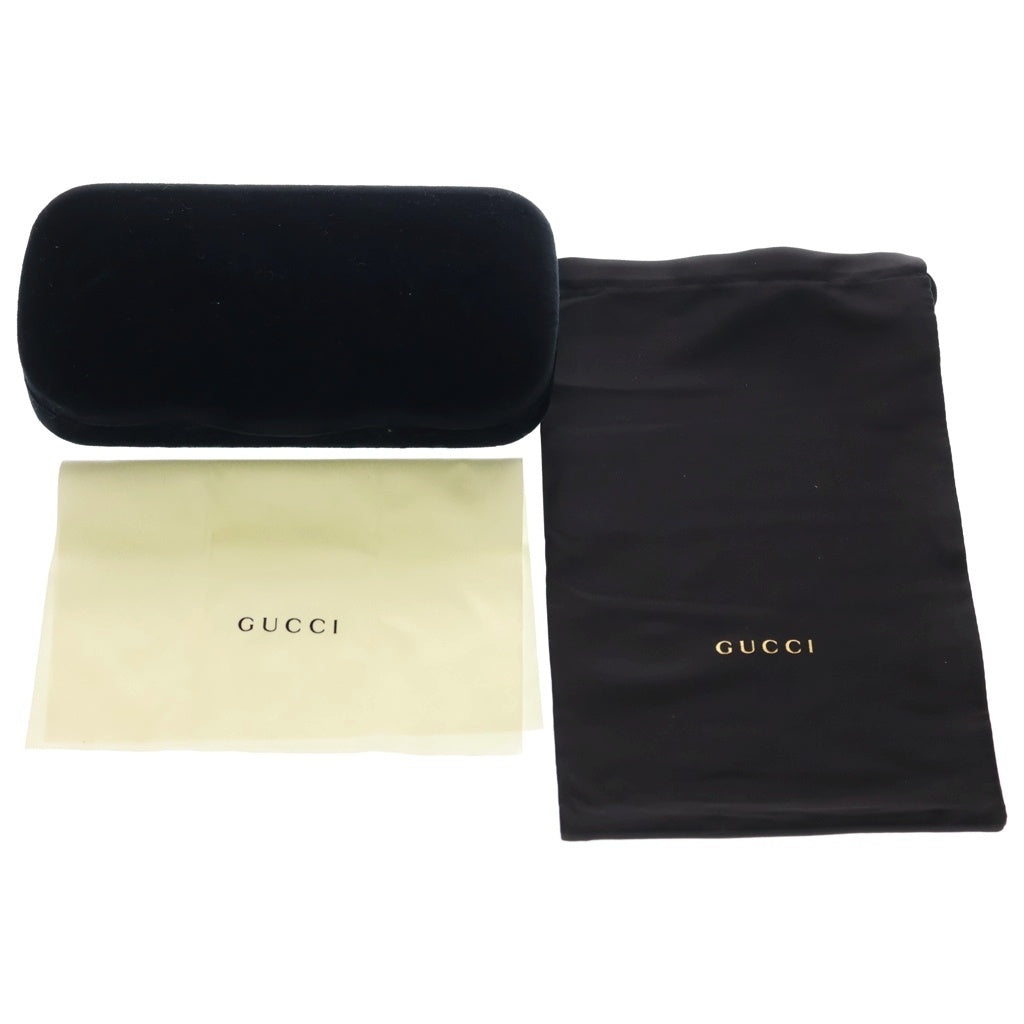 GUCCI(グッチ) ウェリントン アジアンフィット ロゴ セルフレーム サングラス メガネ GG1346SK ブラック