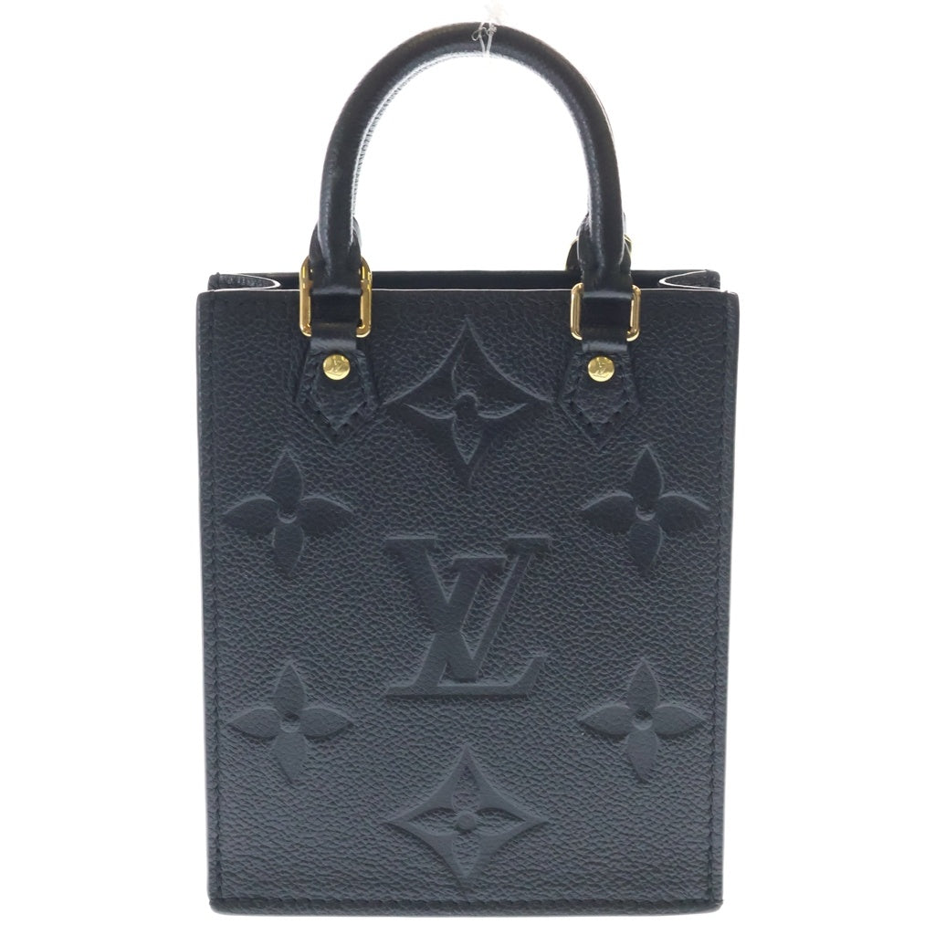 LOUIS VUITTON(ルイヴィトン) モノグラムアンプラント プティット サックプラ ショルダーバッグ ミニバッグ ブラック ノワール レザー M81417 ゴールド金具 レディース
