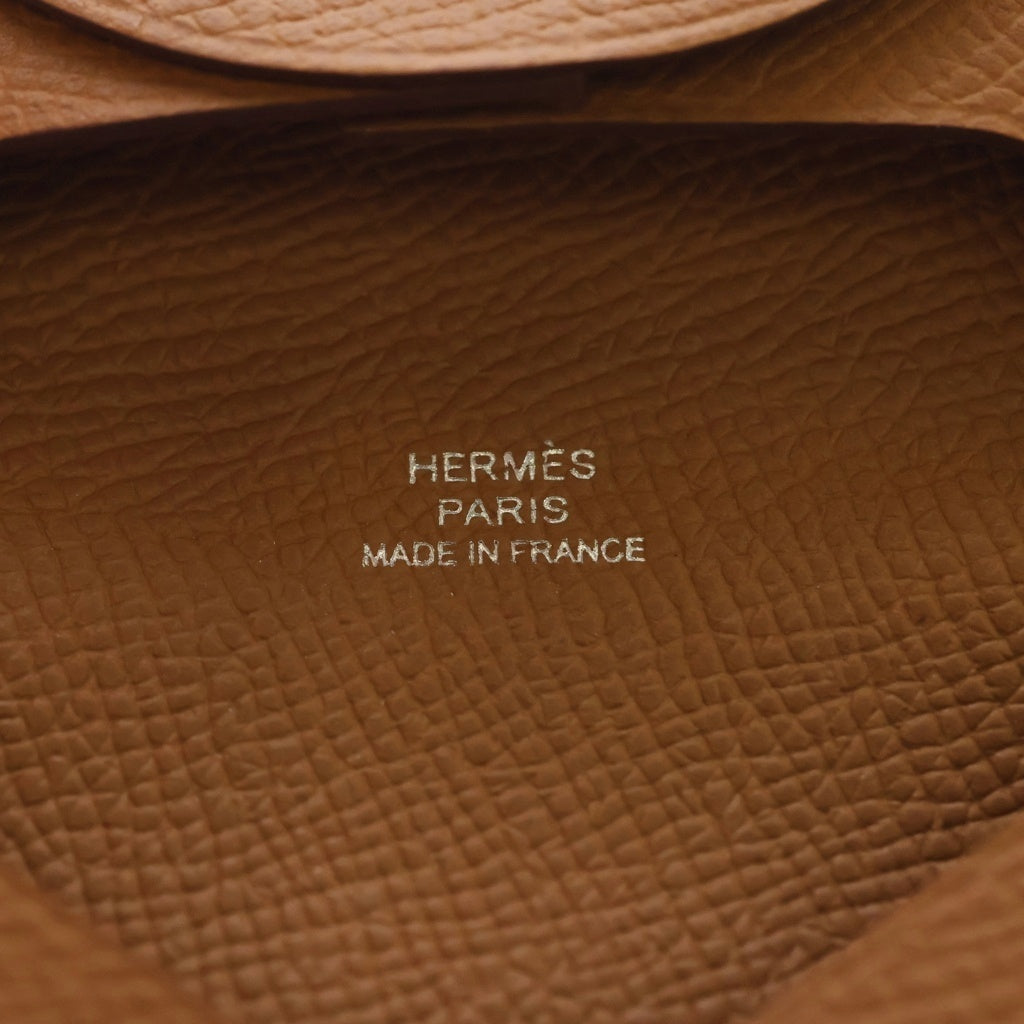 HERMES(エルメス) バスティア ヴォーエプソン B刻印 コインケース 財布 小銭入れ ゴールド ブラウン レディース