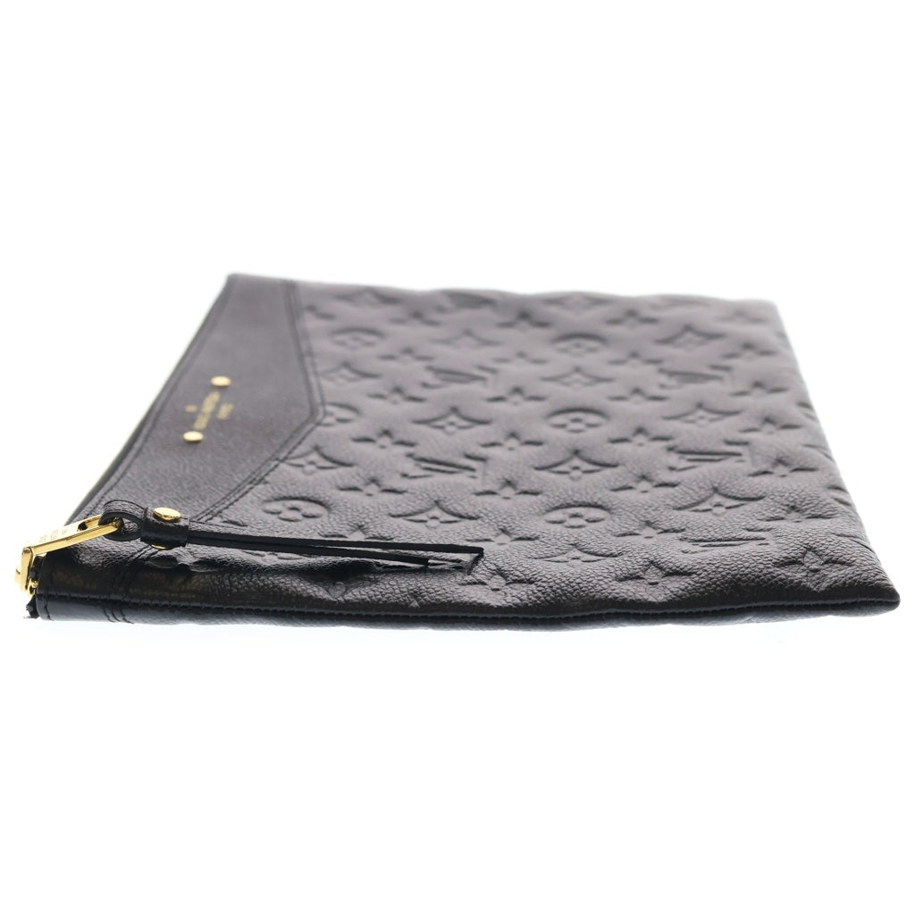 LOUIS VUITTON(ルイヴィトン) アンプラント デイリーポーチ クラッチバッグ セカンドバッグ ブラック レザー M62937 ゴールド金具 レディース