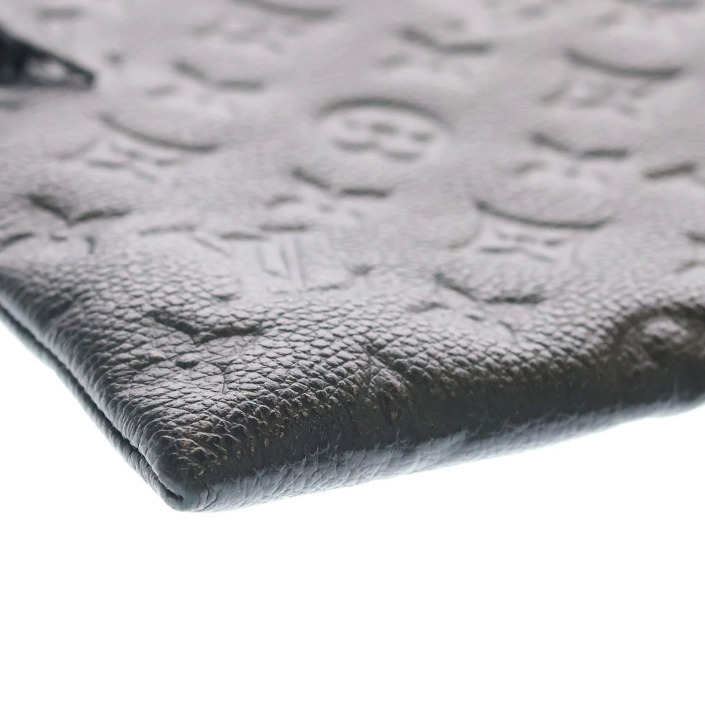 LOUIS VUITTON(ルイヴィトン) アンプラント デイリーポーチ クラッチバッグ セカンドバッグ ブラック レザー M62937 ゴールド金具 レディース
