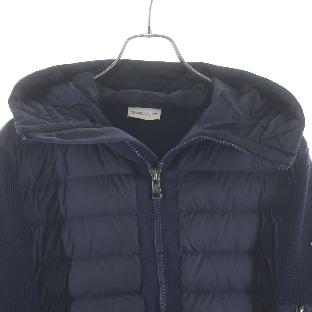 MONCLER(モンクレール) CARDIGAN TRICOT カーディガントリコ ダブルジップ ダウンジャケット ネイビー G20919B50800 レディース