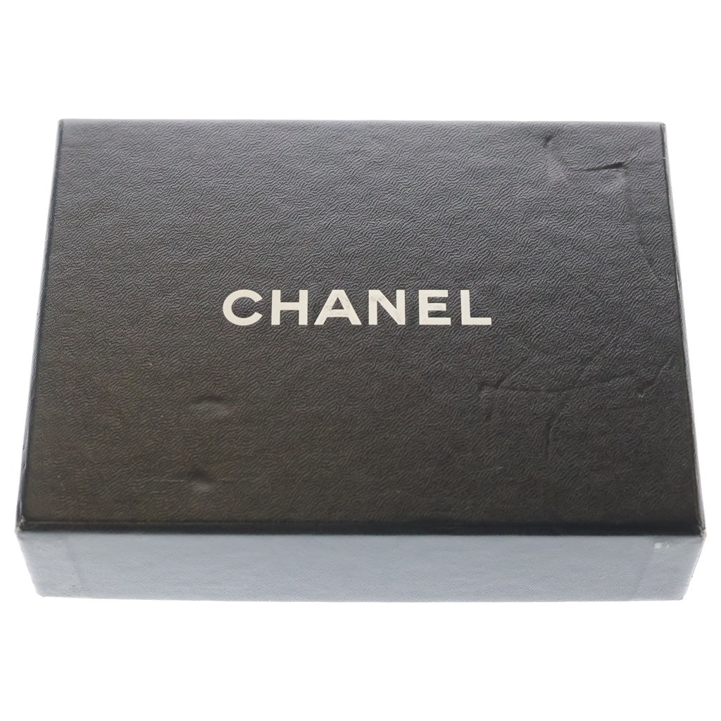 CHANEL(シャネル) ターンロック 長財布 ロングウォレット カードケース ブラック キャビアスキン シルバー金具 レディース