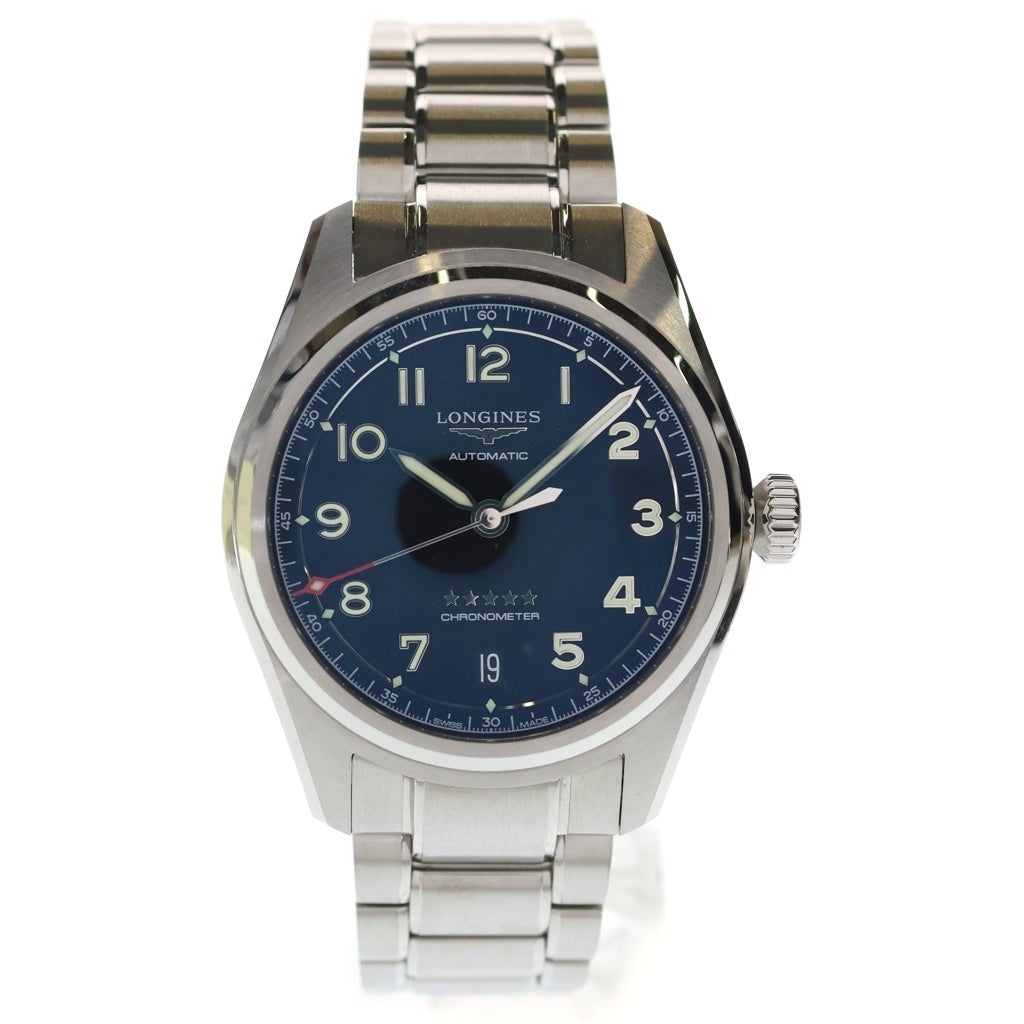 LONGINES(ロンジン) スピリット SS/AT ステンレス オートマ 自動巻き 腕時計 L3.410.4.53.6 黒文字盤