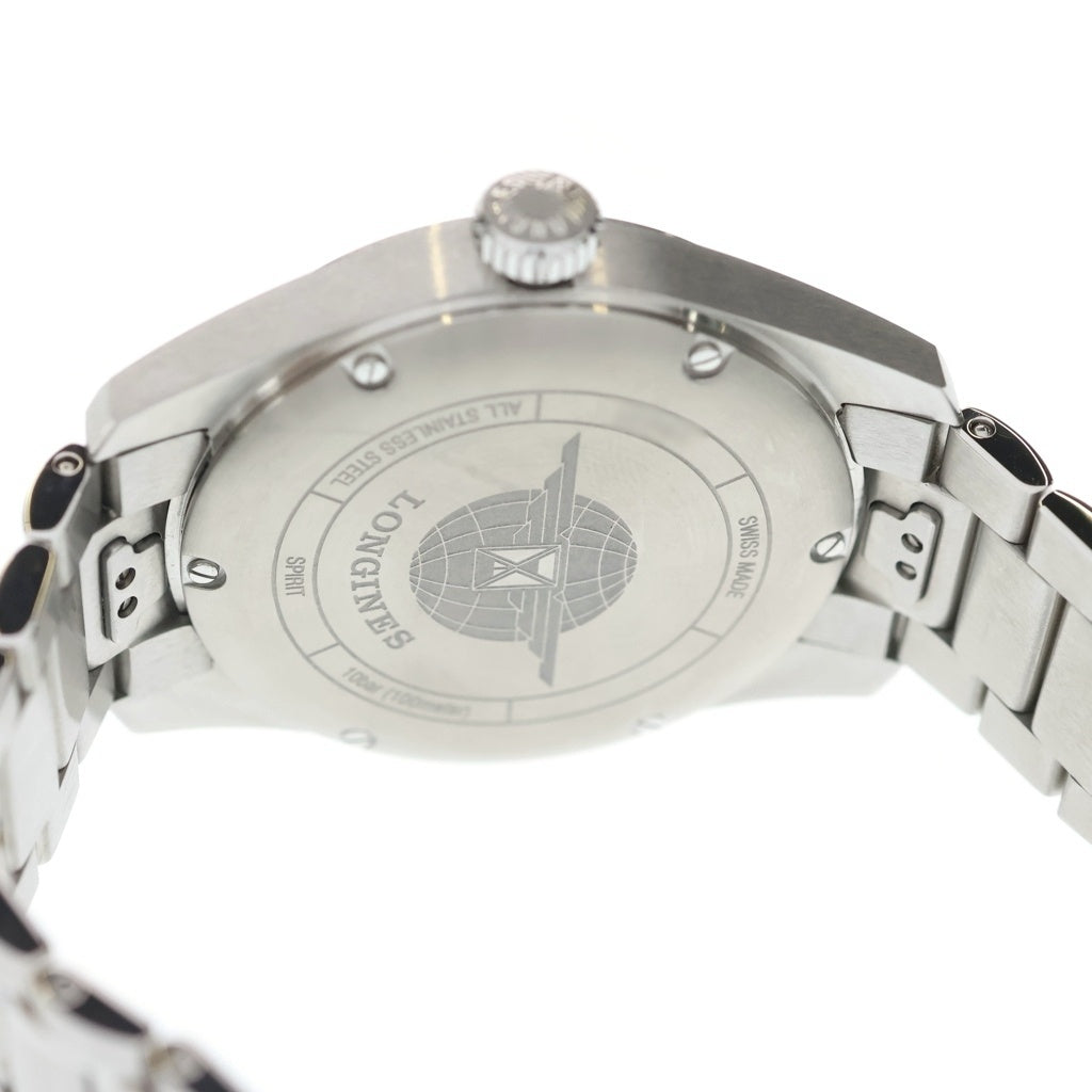 LONGINES(ロンジン) スピリット SS/AT ステンレス オートマ 自動巻き 腕時計 L3.410.4.53.6 黒文字盤