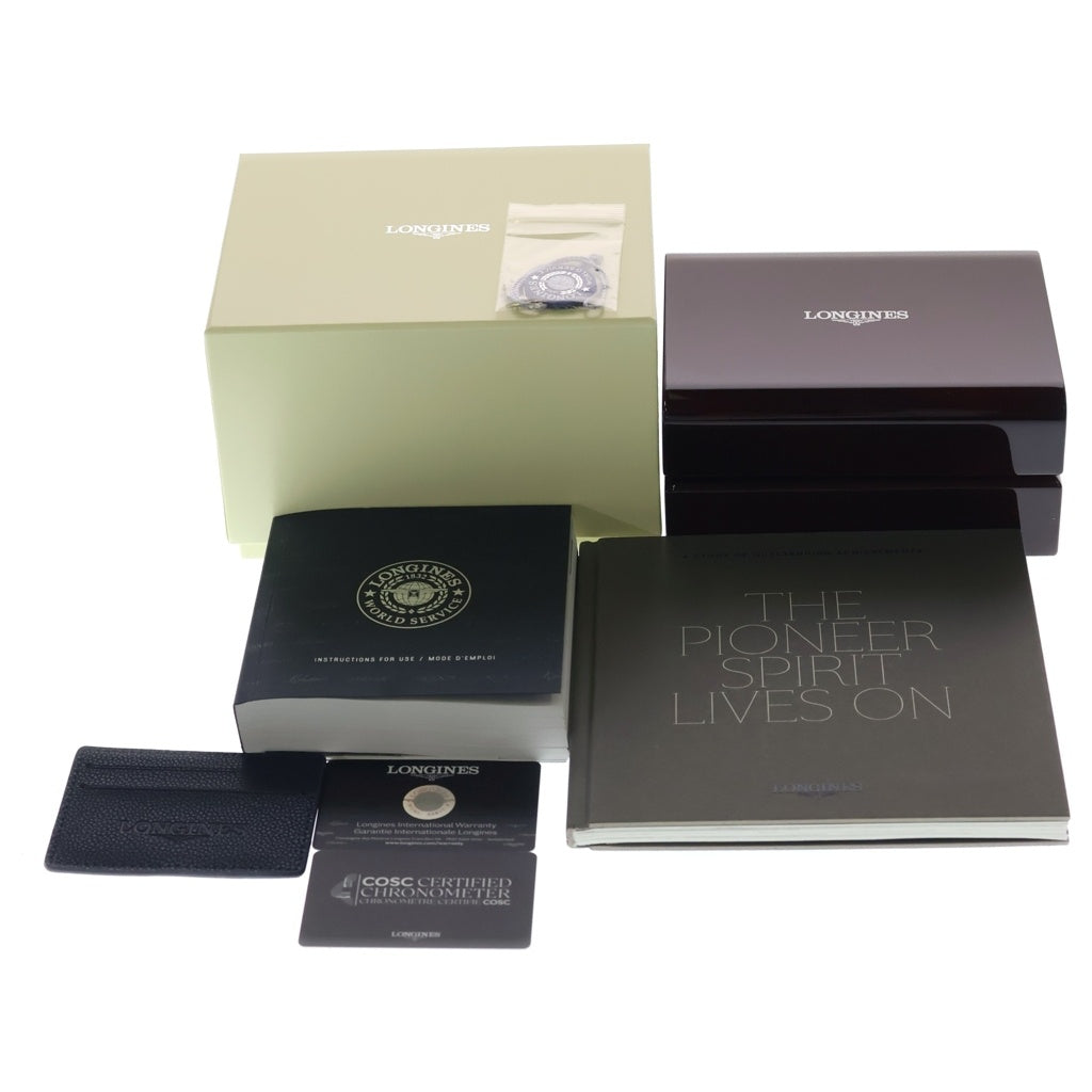 LONGINES(ロンジン) スピリット SS/AT ステンレス オートマ 自動巻き 腕時計 L3.410.4.53.6 黒文字盤