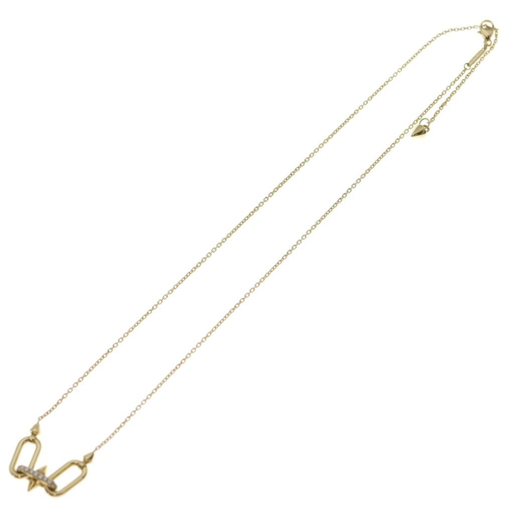 TIFFANY & Co.(ティファニー) タイタン BY ファレル・ウィリアムス イーストウエスト ネックレス ダイヤモンド Au750 K18 YG イエローゴールド レディース