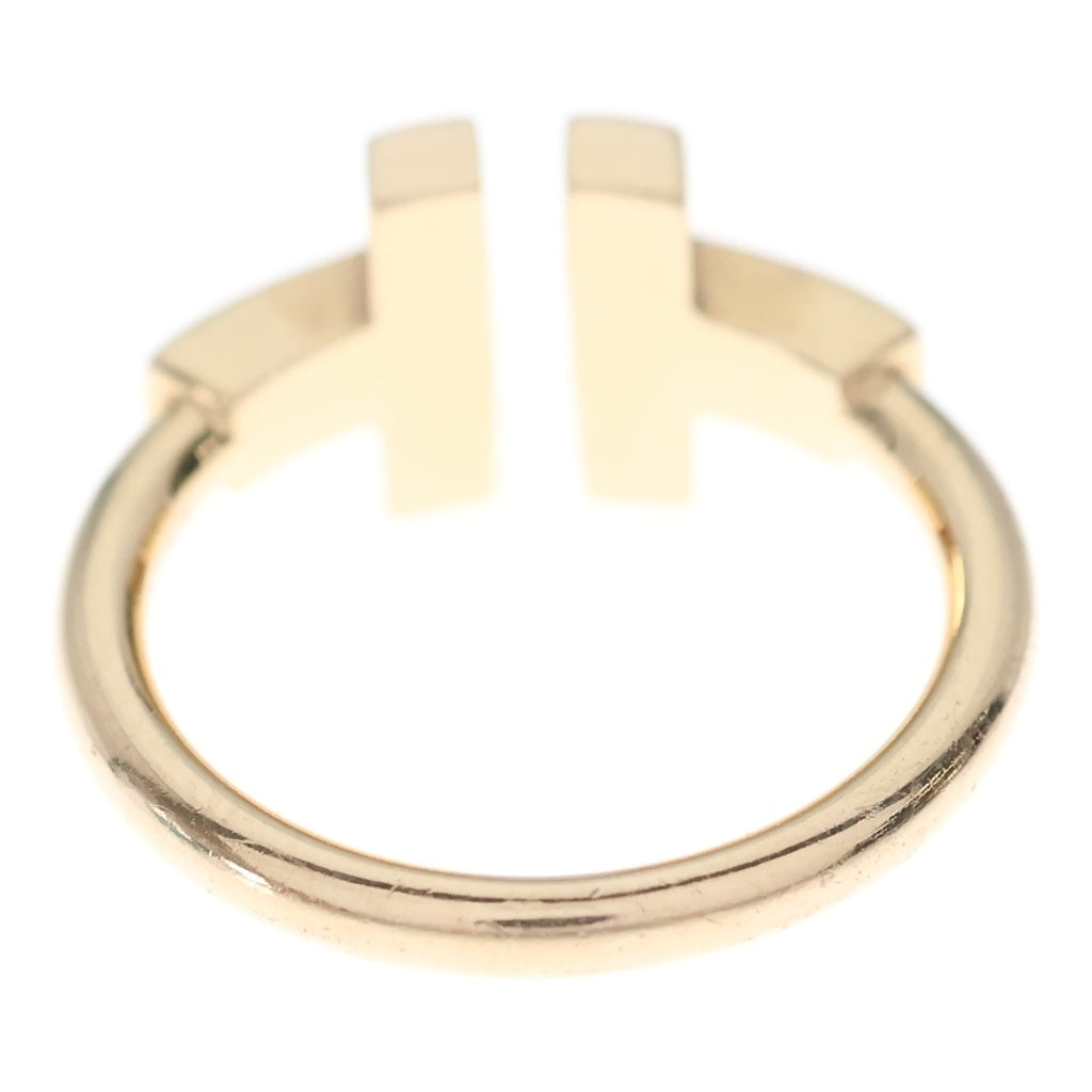 TIFFANY & Co.(ティファニー) Tワイヤー シェル ダイヤ Au750 K18PG リング 指輪 #48 ピンクゴールド レディース