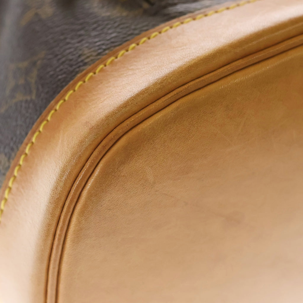 LOUIS VUITTON(ルイヴィトン) モノグラム モンスリPM リュックサック バックパック ショルダーバッグ ブラウン レザー×PVC M51137 ゴールド金具 レディース