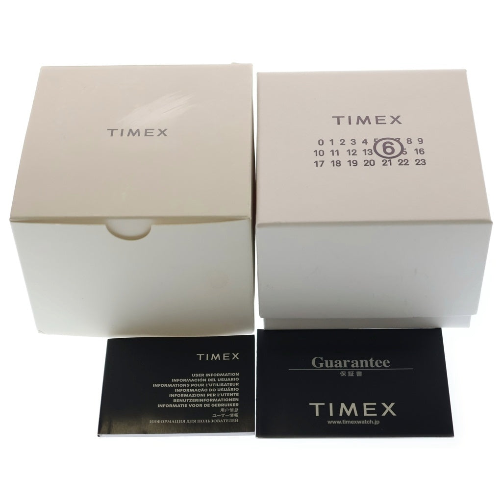 MM6 Maison Margiela(エムエムシックスメゾンマルジェラ) MM6×TIMEX T80 SS/QZ ステンレス クォーツ 電池式 リングウォッチ 時計 デジタル文字盤 ゴールド