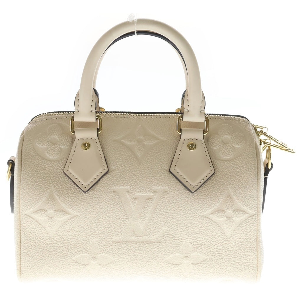LOUIS VUITTON(ルイヴィトン) モノグラム・アンプラント スピーディ・バンドリエール20 2WAYバッグ ハンドバッグ ショルダーバッグ アイボリー レザー M58954 ゴールド金具 レディース