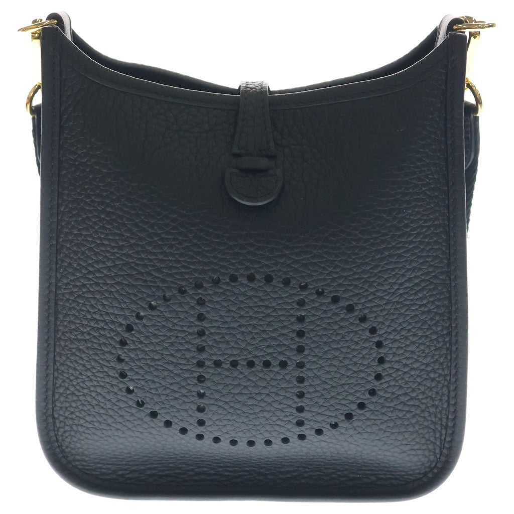 HERMES(エルメス) エブリンTPM トリヨンクレマンス ゴールド金具 ショルダーバッグ K刻印 ブラック レディース