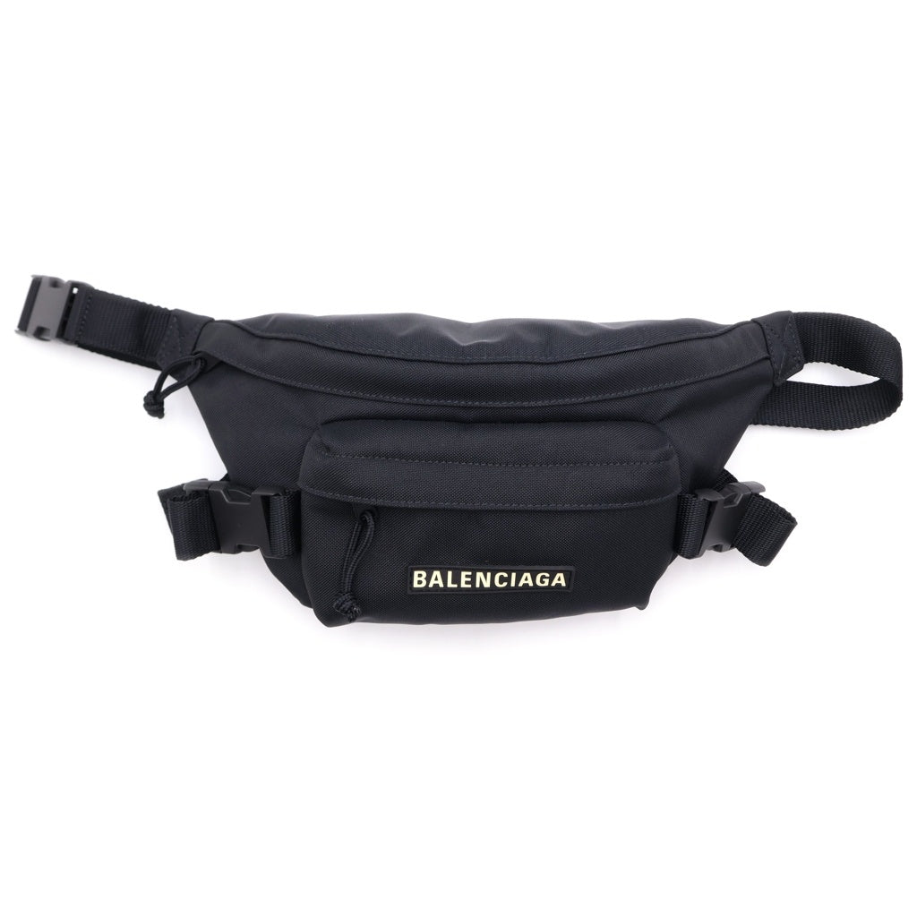BALENCIAGA(バレンシアガ) スキーウェア ボディバッグ ウエストバッグ ショルダーバッグ ブラック ナイロン 770881