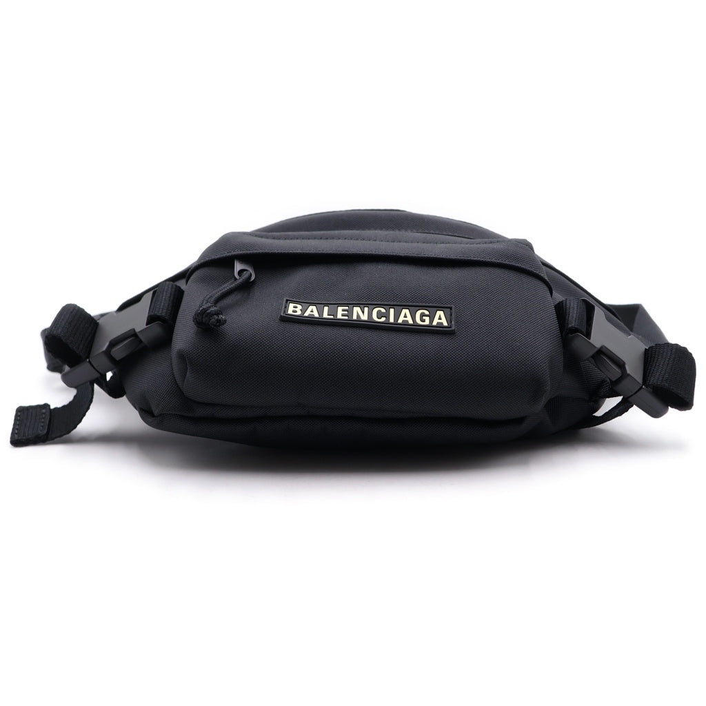 BALENCIAGA(バレンシアガ) スキーウェア ボディバッグ ウエストバッグ ショルダーバッグ ブラック ナイロン 770881