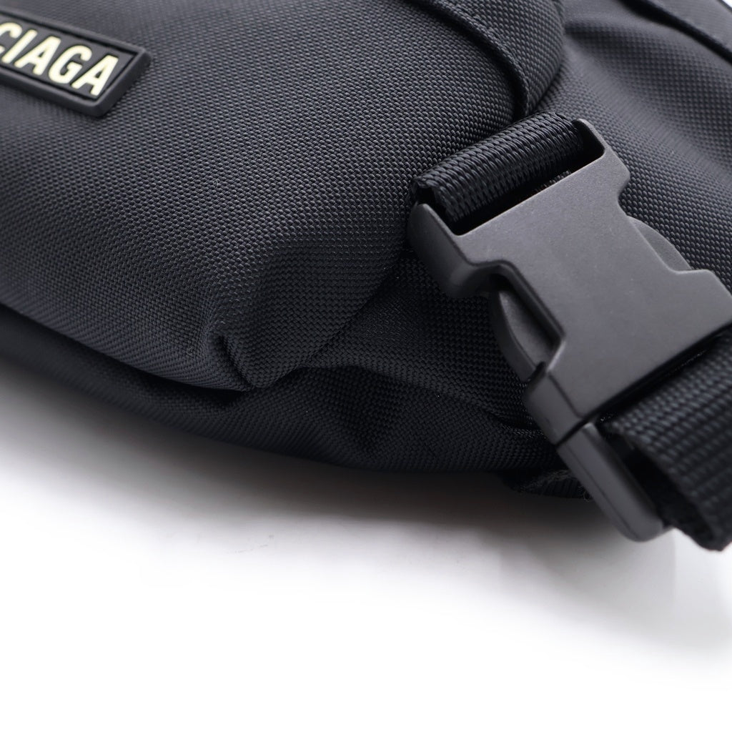 BALENCIAGA(バレンシアガ) スキーウェア ボディバッグ ウエストバッグ ショルダーバッグ ブラック ナイロン 770881