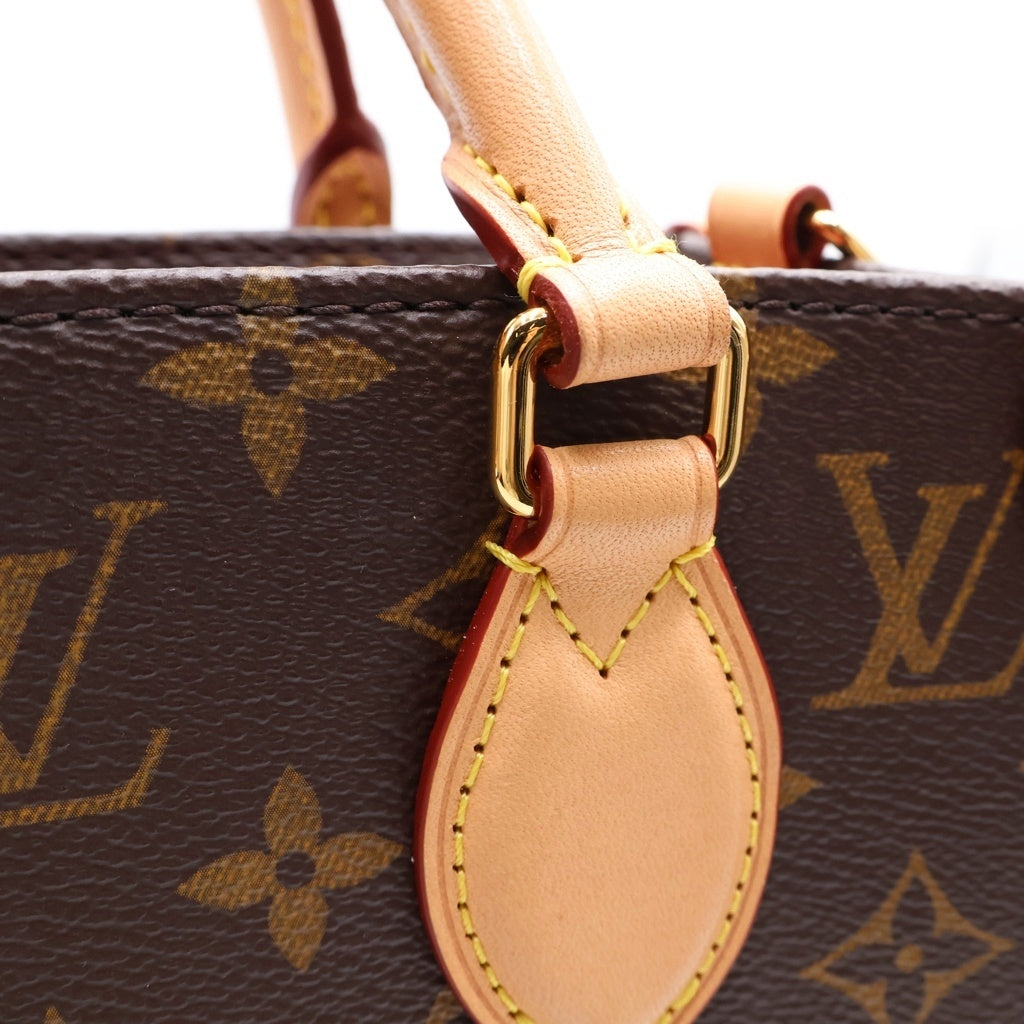 LOUIS VUITTON(ルイヴィトン) モノグラム サックプラBB PVC レザー 2WAY ハンド ショルダーバッグ ブラウン M46265 レディース