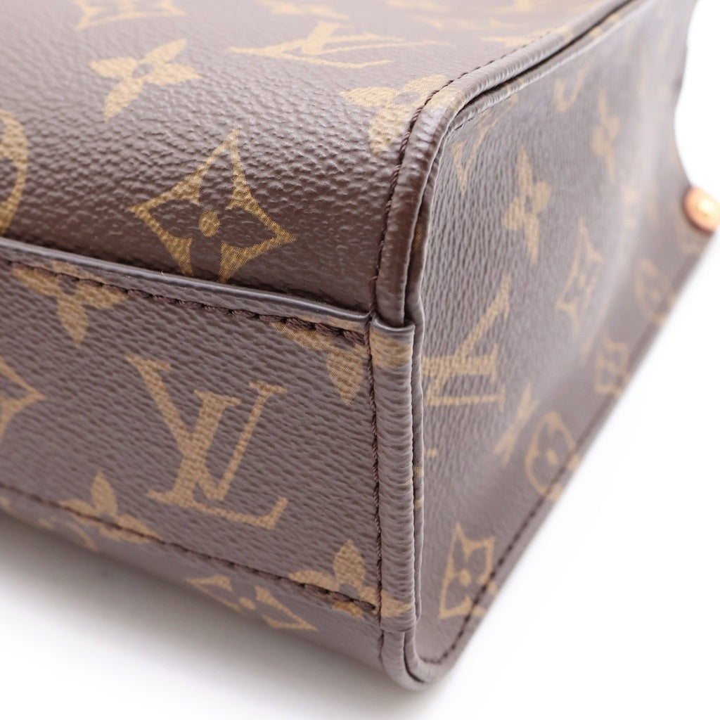 LOUIS VUITTON(ルイヴィトン) モノグラム サックプラBB PVC レザー 2WAY ハンド ショルダーバッグ ブラウン M46265 レディース