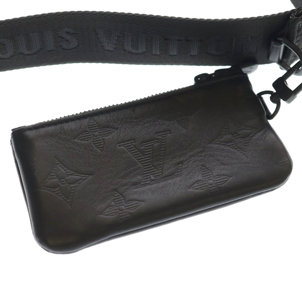 LOUIS VUITTON(ルイヴィトン) デュオメッセンジャー ショルダーバック モノグラム シャドウ レザー ブラック M69827 レディース