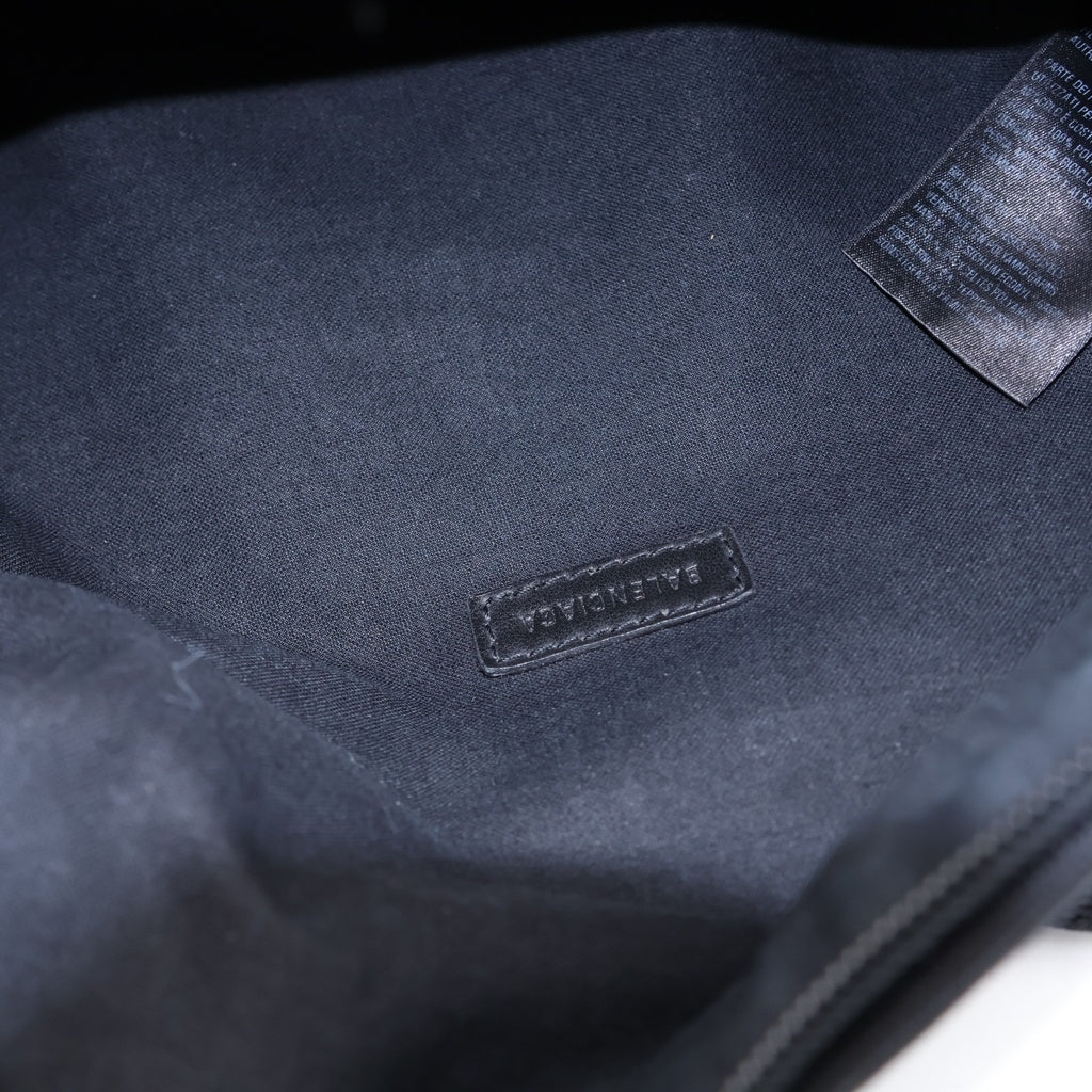 BALENCIAGA(バレンシアガ) エクスプローラー ワッペンロゴ ナイロン ボディ ショルダー ウエストバッグ ブラック 482389