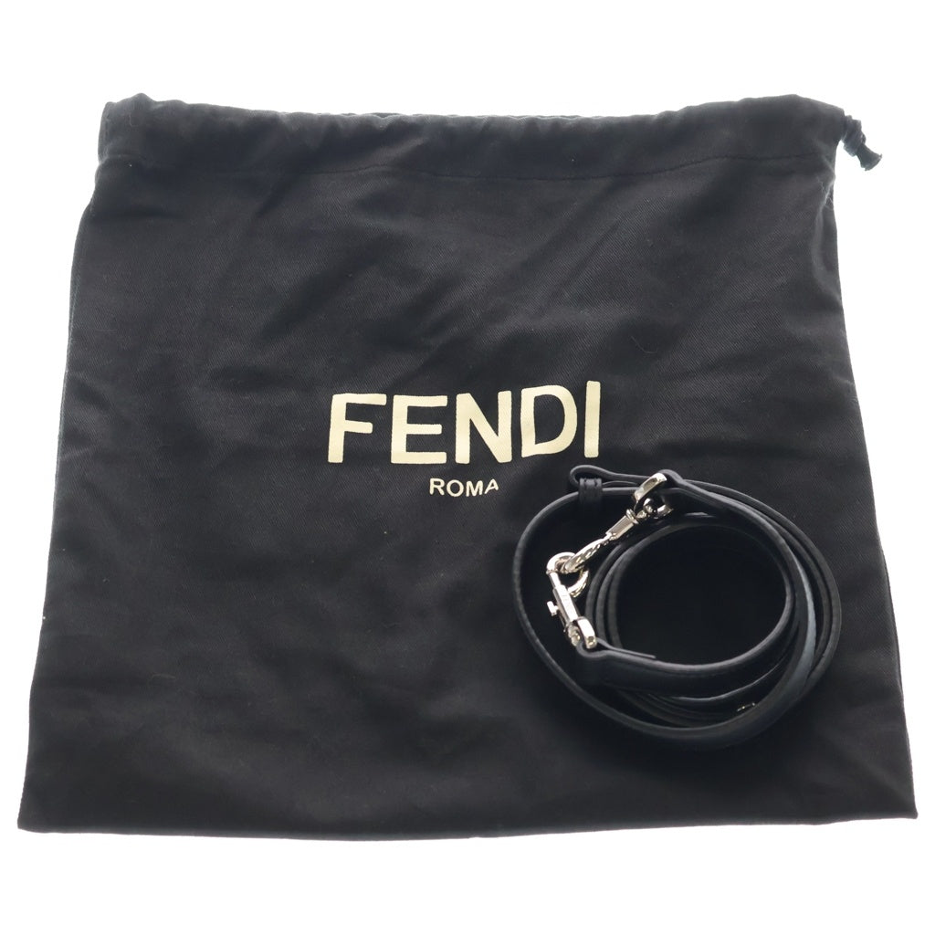FENDI(フェンディ) ズッカ バイザウェイ レザー シルバー金具 2WAY ハンドバッグ ショルダーバッグ ブラック/ブラウン 8BL145 レディース