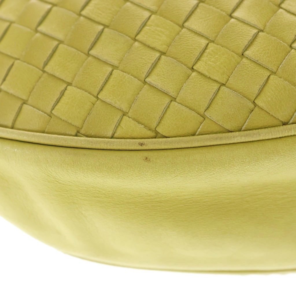 BOTTEGA VENETA(ボッテガヴェネタ) イントレチャート ワンショルダーバッグ イエロー レザー レディース