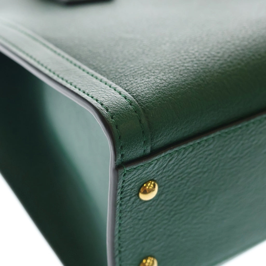 GUCCI(グッチ) ダイアナ ハンドバック 2wayバック バンブー スモール ゴールド金具 レザー グリーン 660195 レディース