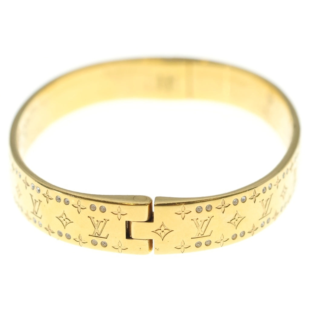 LOUIS VUITTON(ルイヴィトン) リジット ブレスレット ナノグラム ストラス ゴールド M64861 レディース