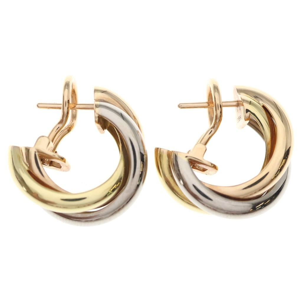 Cartier(カルティエ) トリニティ クラシック ピアス イエローゴールド×ホワイトゴールド×ピンクゴールド Au750WG/PG/YG レディース