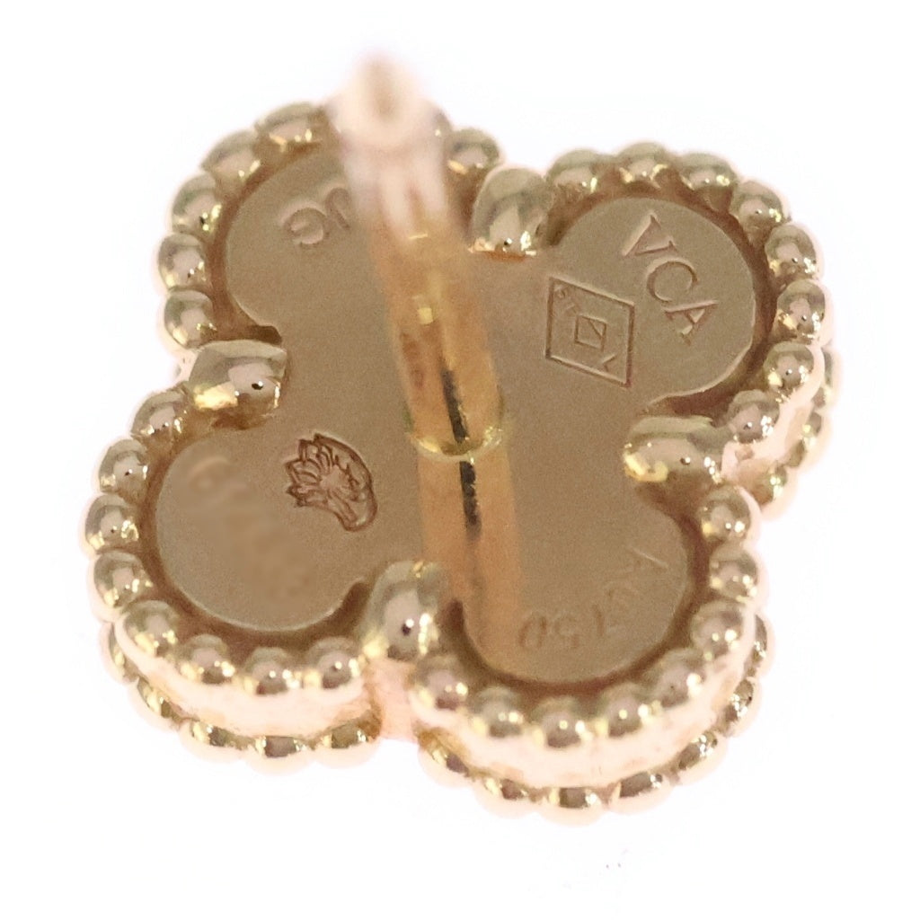 Van Cleef & Arpels(ヴァンクリーフアンドアーペル) スウィートアルハンブラ カーネリアン ピアス ボルドー×ピンクゴールド Au750PG VCARN6BO00 レディース