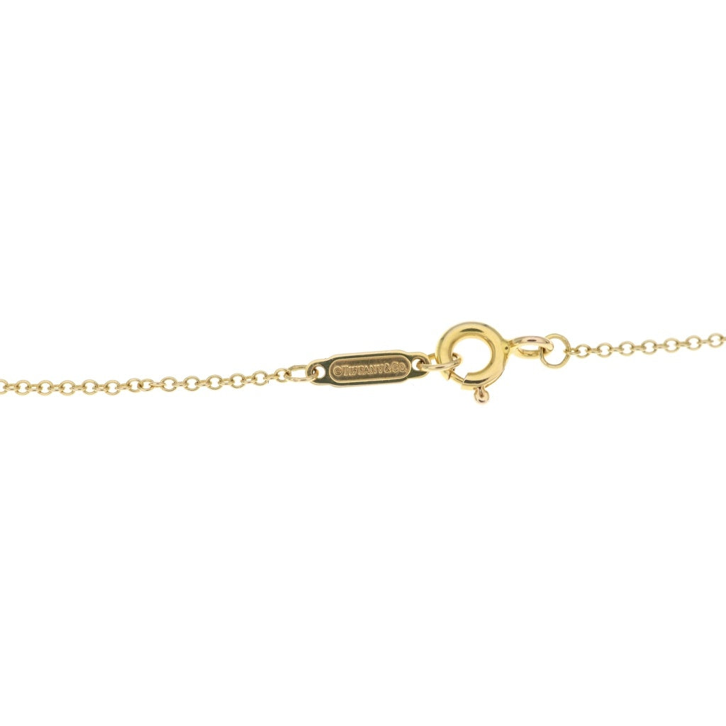 TIFFANY & Co.(ティファニー) センチメンタルハートネックレス ダイヤ ペンダント チェーン イエローゴールド Au750YG レディース