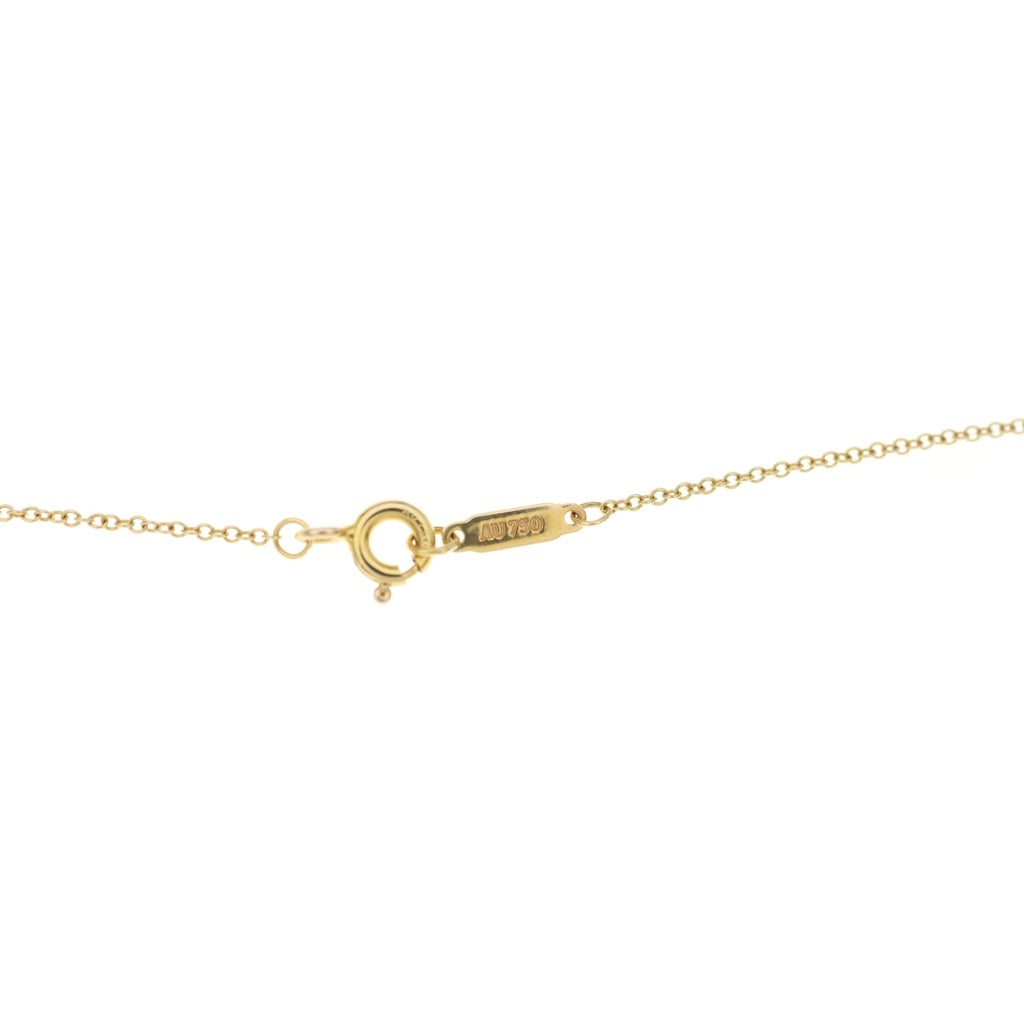 TIFFANY & Co.(ティファニー) センチメンタルハートネックレス ダイヤ ペンダント チェーン イエローゴールド Au750YG レディース