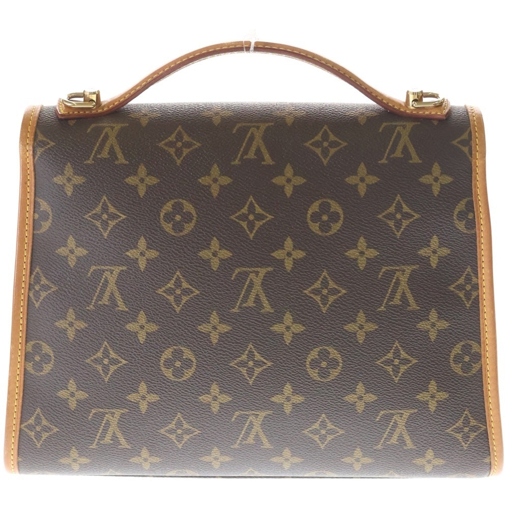 LOUIS VUITTON(ルイヴィトン) モノグラム ベルエア 2WAYハンドバッグ ショルダーバッグ ブラウン レザー×PVC M51122 ゴールド金具 レディース