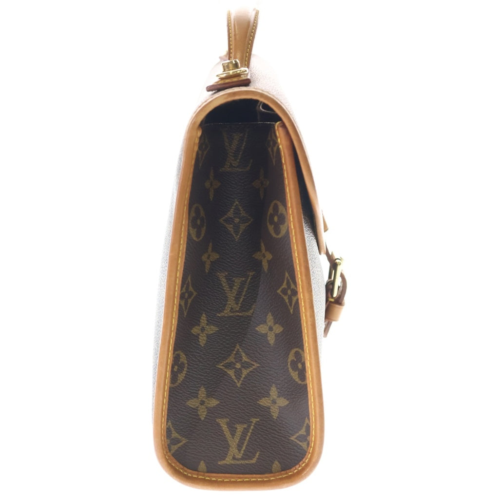 LOUIS VUITTON(ルイヴィトン) モノグラム ベルエア 2WAYハンドバッグ ショルダーバッグ ブラウン レザー×PVC M51122 ゴールド金具 レディース