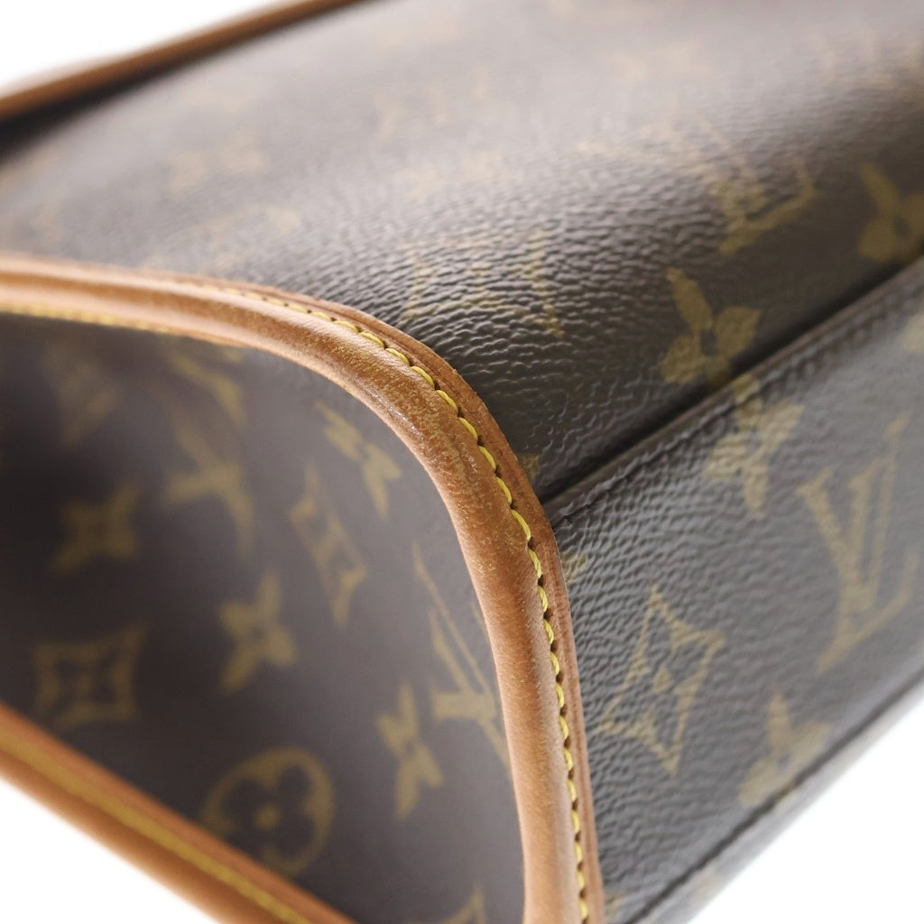 LOUIS VUITTON(ルイヴィトン) モノグラム ベルエア 2WAYハンドバッグ ショルダーバッグ ブラウン レザー×PVC M51122 ゴールド金具 レディース