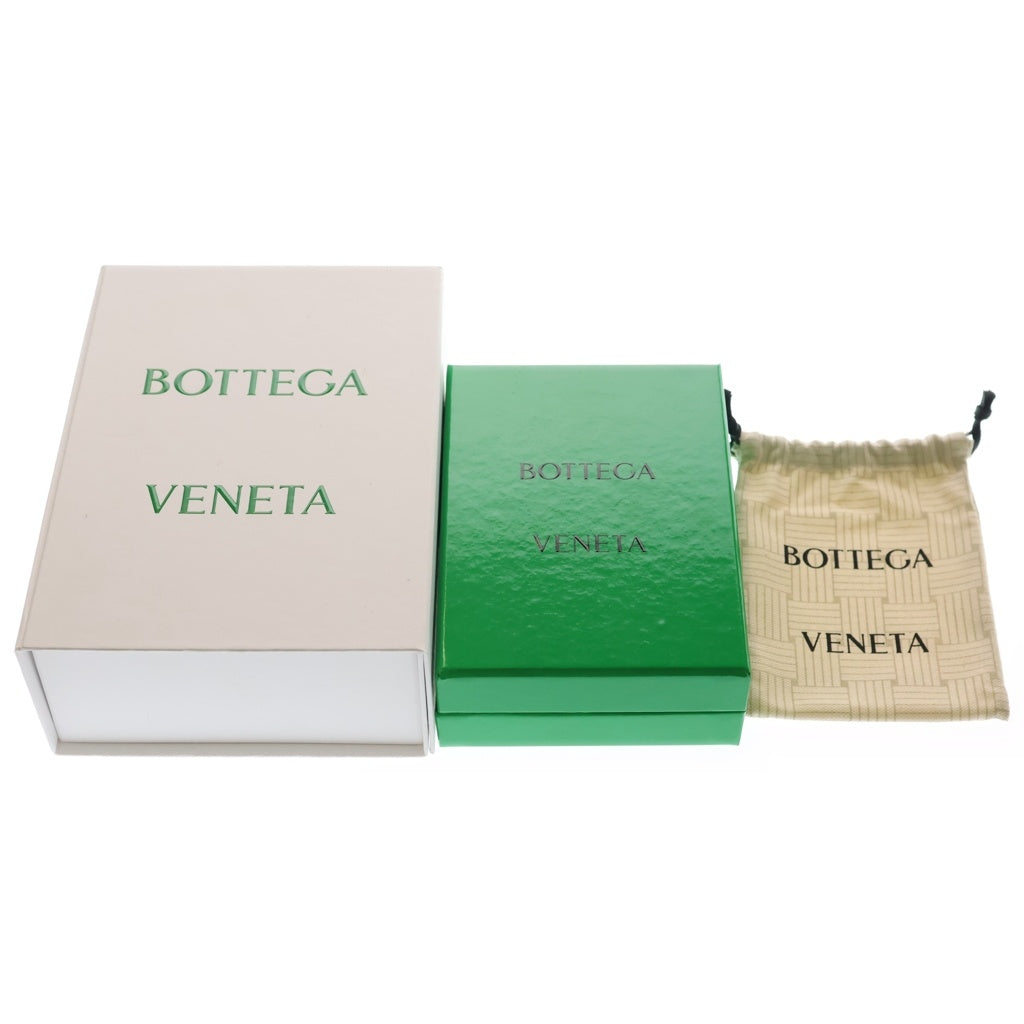 BOTTEGA VENETA(ボッテガヴェネタ) イントレチャート レザー 二つ折り財布 コンパクトウォレット ブラック