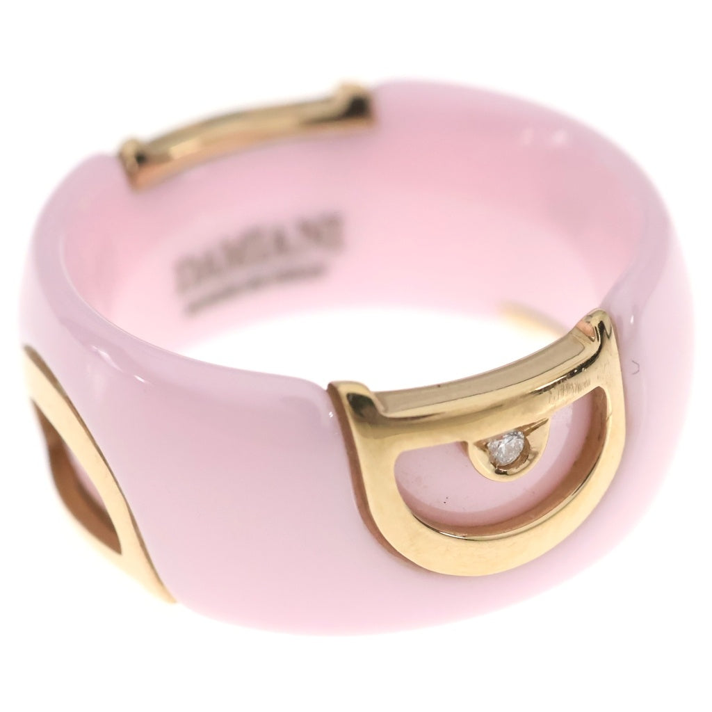 DAMIANI(ダミアーニ) D.アイコン ダイヤ リング ピンク×イエローゴールド Au750YG #12 レディース