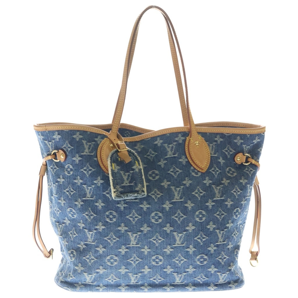 LOUIS VUITTON(ルイヴィトン) モノグラム デニム ネヴァーフルMM ハンド トートバッグ インディゴ M13192 RFID レディース