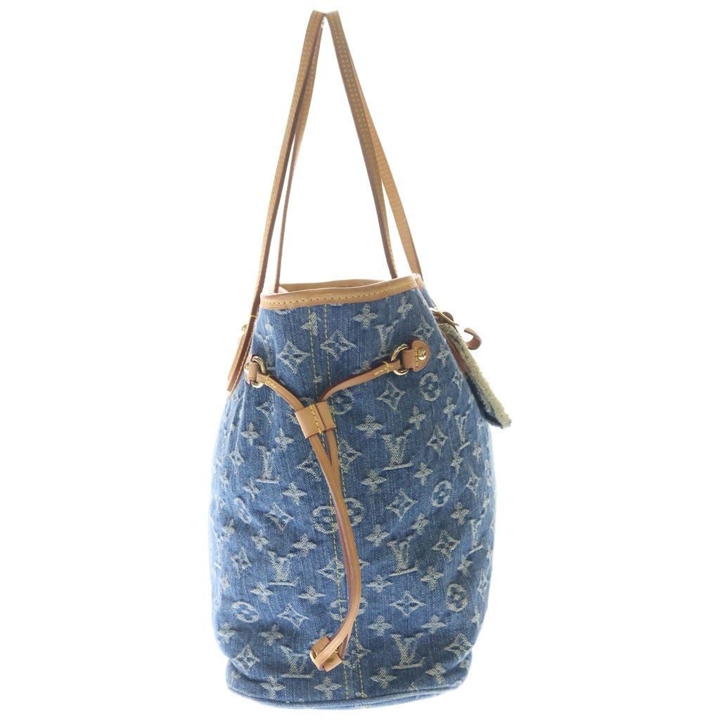LOUIS VUITTON(ルイヴィトン) モノグラム デニム ネヴァーフルMM ハンド トートバッグ インディゴ M13192 RFID レディース