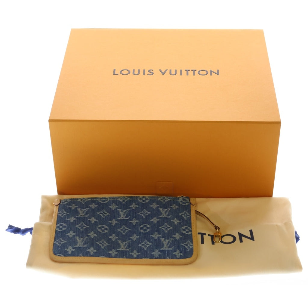 LOUIS VUITTON(ルイヴィトン) モノグラム デニム ネヴァーフルMM ハンド トートバッグ インディゴ M13192 RFID レディース