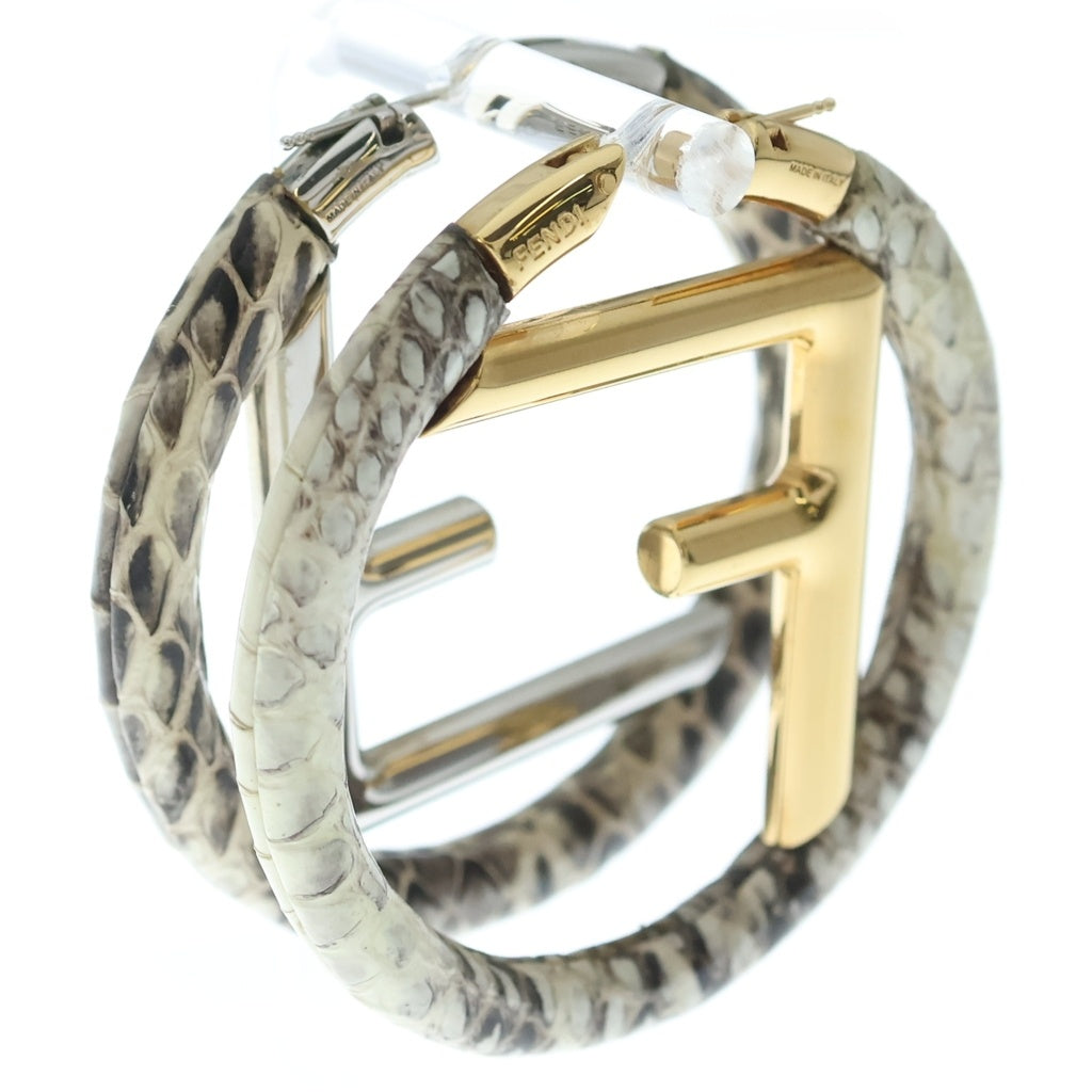 FENDI(フェンディ) エフイズフェンディ サークルピアス パイソン×GP レディース