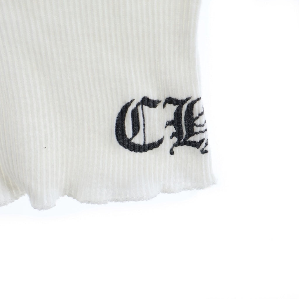 CHROME HEARTS(クロムハーツ) HOLLYWOOD CHプラス スクロールラベル プリント タンクトップ ホワイト