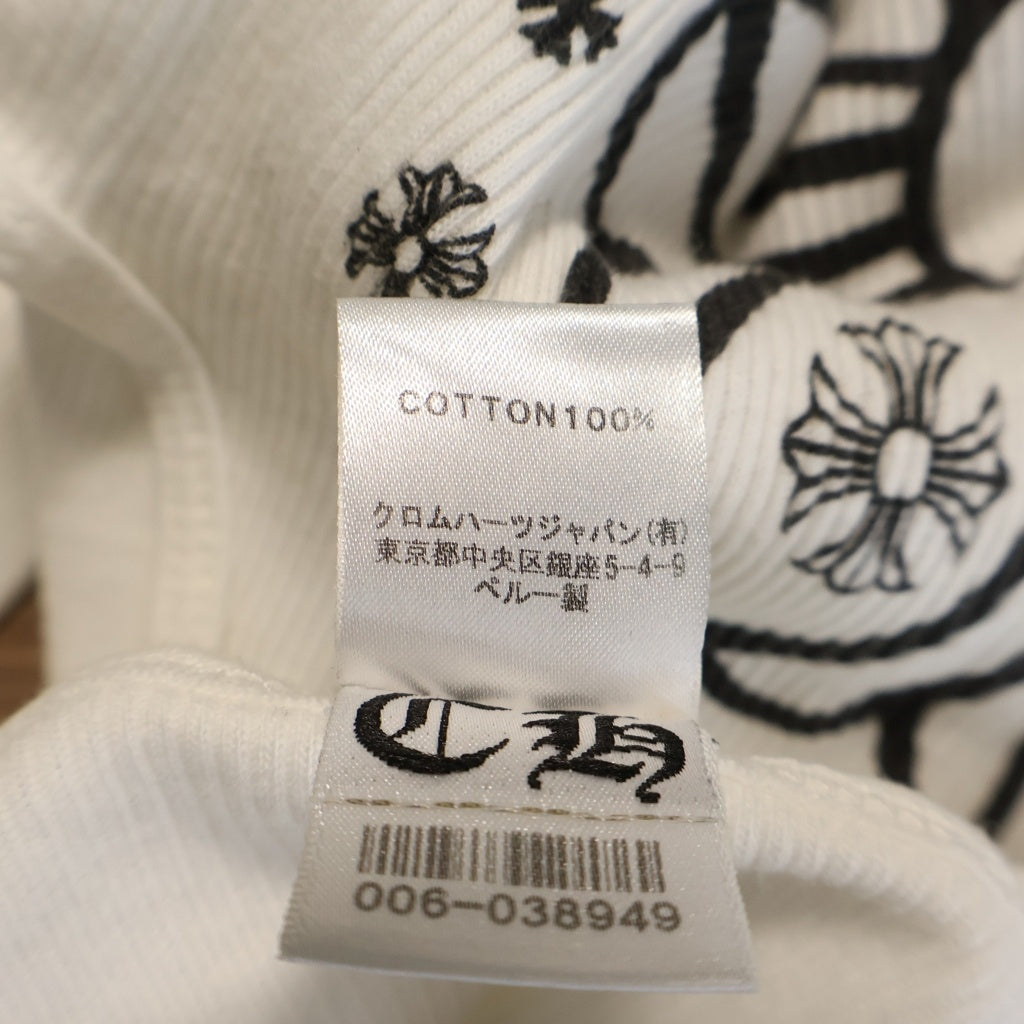 CHROME HEARTS(クロムハーツ) HOLLYWOOD CHプラス スクロールラベル プリント タンクトップ ホワイト
