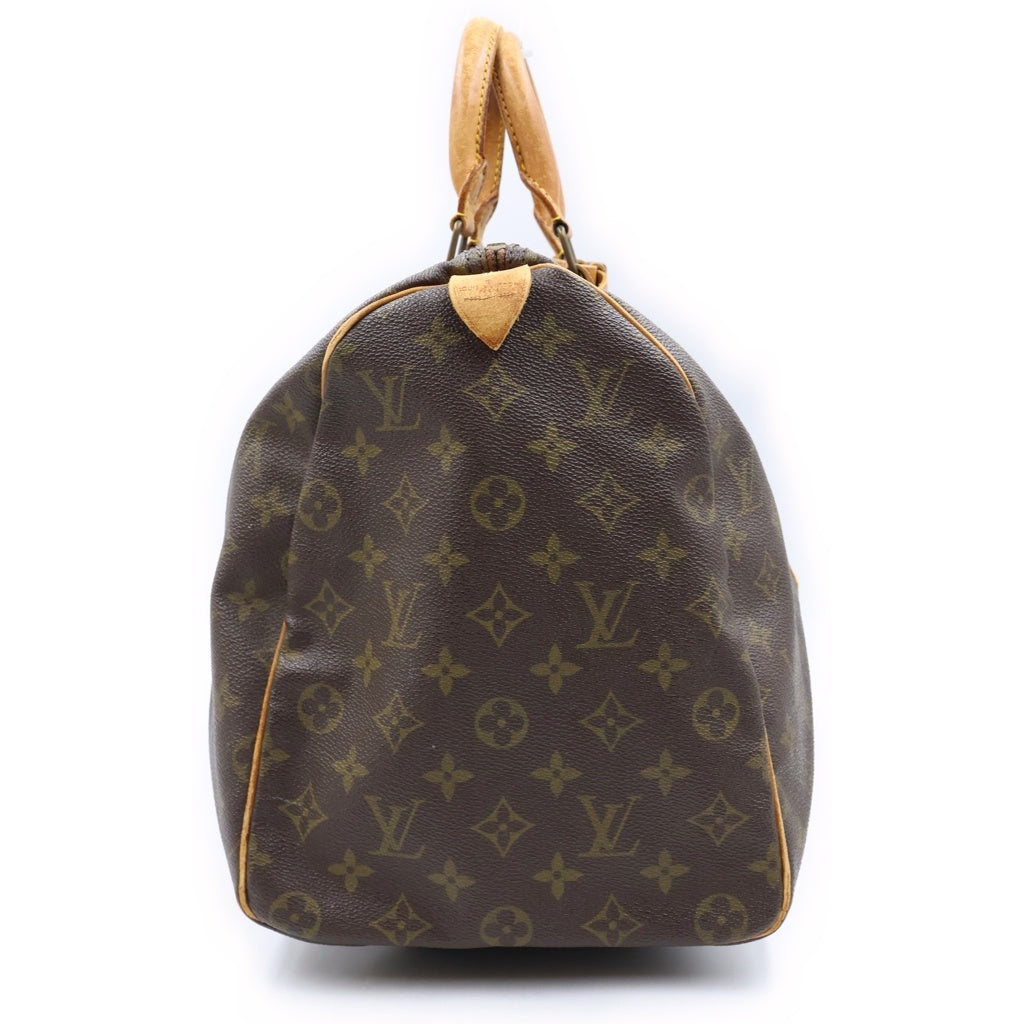 LOUIS VUITTON(ルイヴィトン) モノグラム キーポル40 ハンドバッグ ボストンバッグ トラベルバッグ ブラウン レザー×PVC M41428 ゴールド金具
