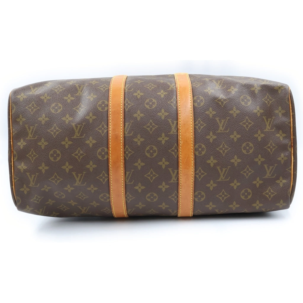 LOUIS VUITTON(ルイヴィトン) モノグラム キーポル40 ハンドバッグ ボストンバッグ トラベルバッグ ブラウン レザー×PVC M41428 ゴールド金具